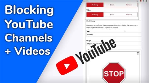 youtube how to block a channel from search.